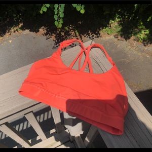 Orange Lulu Energy Bra